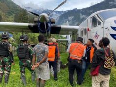Bawa 11 Penumpang ,Pesawat SAM Air Tergelincir di Beoga-Puncak