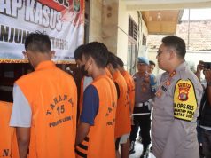 Polisi Tangkap Sembilan Pelaku Kejahatan di Lampung Selatan