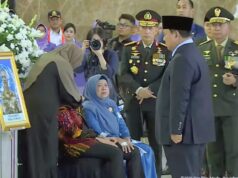 Prabowo Pimpin Penghormatan 3 Prajurit TNI Gugur di Lebanon, SBY Hadir