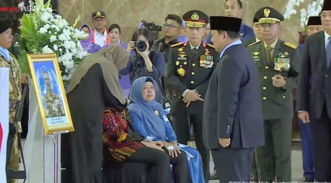 Prabowo Pimpin Penghormatan 3 Prajurit TNI Gugur di Lebanon
