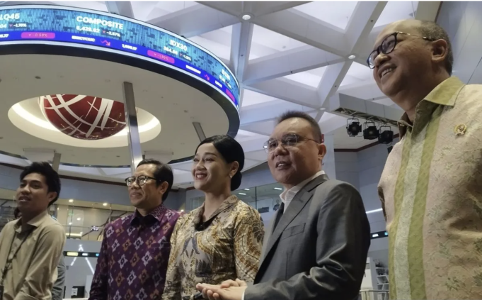 Screenshot 2026-05-20 at 9.59.24 AM Wakil Ketua DPR RI Sufmi Dasco Ahmad bersama CEO Badan Pengelola Investasi Daya Anagata Nusantara (Danantara) Rosan Roeslani, Ketua Dewan Komisioner OJK Frederica Widyasari Dewi, dan Direktur Penilaian Perusahaan BEI I Gede Nyoman Yetna saat mengecek kondisi IHSG di Gedung BEI, Jakarta, Selasa (19/5/2026). ANTARA/Bagus Ahmad Rizaldi